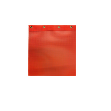 Flags PVC orange size "12.5 x 12"
