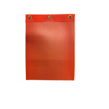 Flags PVC orange size "10.5 x 8"