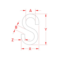 “S” Hook S0178-0005 3\16