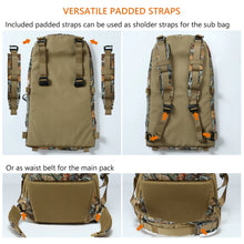 Hunting Backpack with Detachable Sub Bag & Bow Rifle Holder HP02