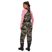 Women Desolve Bare Camo Neoprene Waders with 600g Insulated Rubber Boots